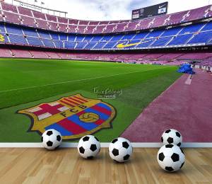 Ταπετσαρία τοίχου ετοίμων διαστάσεων γήπεδο Barcelona Camp Nou 07632Q
