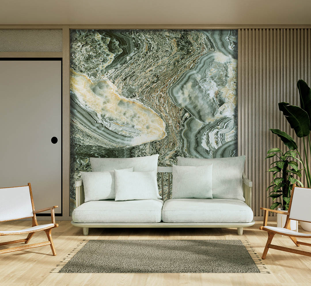 Pvc Wall Panel Onyx Green 901  1,22m x 2,80m