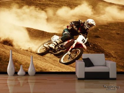 Ταπετσαρία τοίχου επιθυμητών διαστάσεων motocross 04841Q