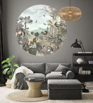 Giant Rould Wall Sticker Tropical Design stick882