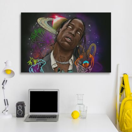 Πίνακας σε Καμβά Travis Scott KNV1709