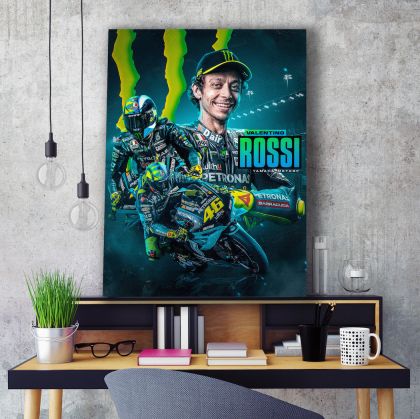 Πίνακας σε καμβά MotoGP Valentino Rossi KNV1735