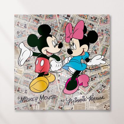 Παιδικός πίνακας σε καμβά Mickey & Minnie KNV0586