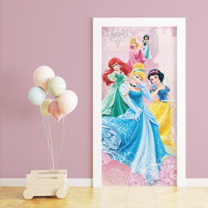 Παιδικό Αυτοκόλλητο Πόρτας Disney Princesses DRK040