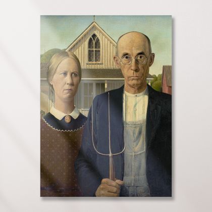 Πίνακας σε καμβά American Gothic KNV2451